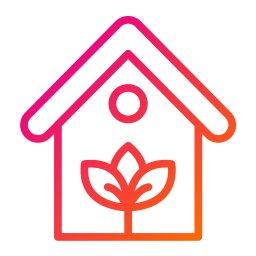 Eco house icon