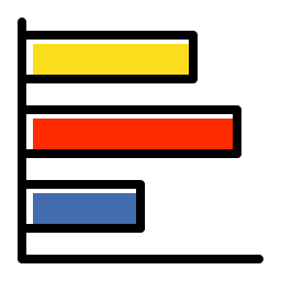 diagramme à bandes Icône