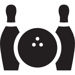 Bowling Ball and Two Bowls icon