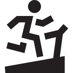 Running on a treadmill icon