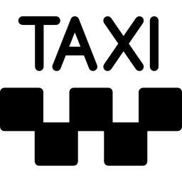 signe de taxi Icône