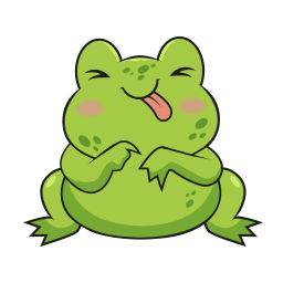 Frog sticker