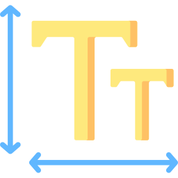 dimensione del testo icona