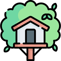 Tree house icon