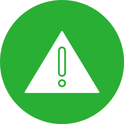 Warning sign icon