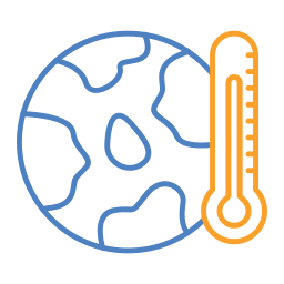 opwarming van de aarde icoon