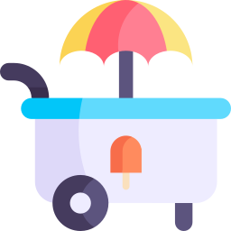 Ice cream cart icon