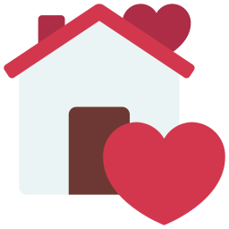 Happy house icon