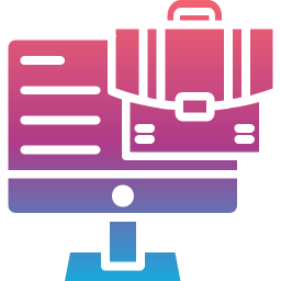 travail en ligne Icône