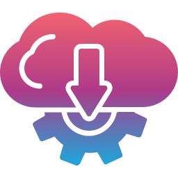 téléchargement en nuage Icône