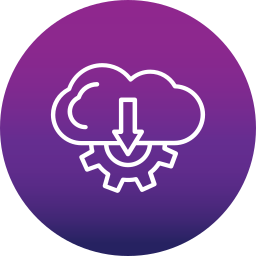 Cloud download icon