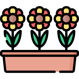 Flower pot icon