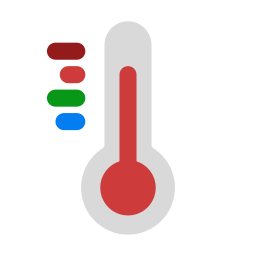 heiße temperatur icon