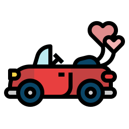 Wedding car icon