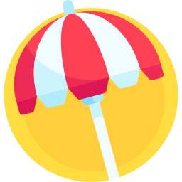 Sun umbrella icon