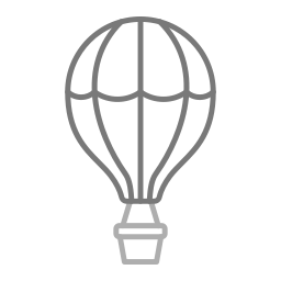 Hot air balloon icon