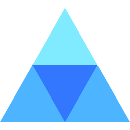 grafico a piramide icona