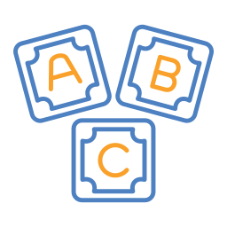 Abc block icon