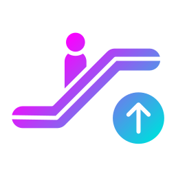 Escalator up icon