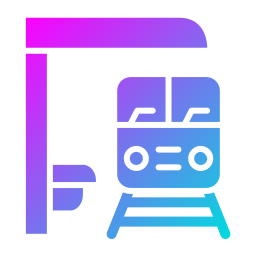 Train platform icon