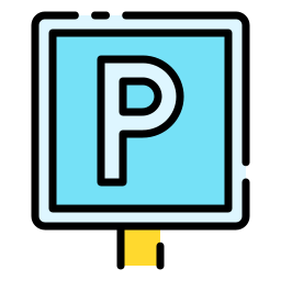 Parking sign icon