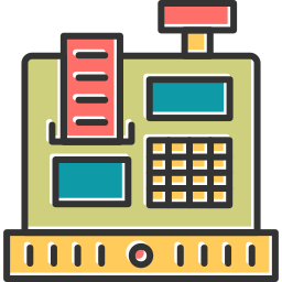 Cashier machine icon