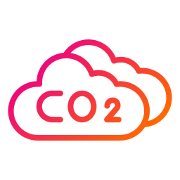 CO2 cloud icon