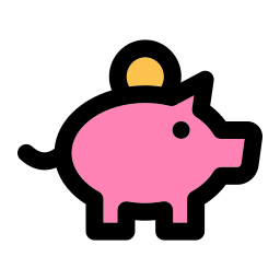 Piggy bank icon