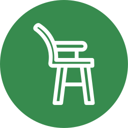 chaise d'alimentation Icône