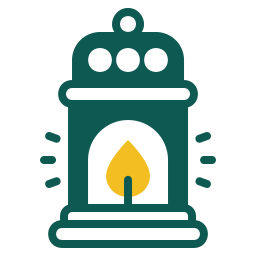 Oil lamp icon