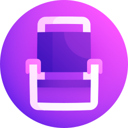 Beach chair icon