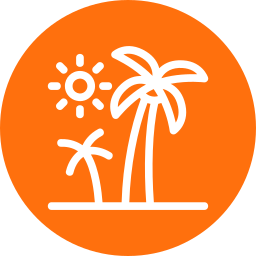 Palm trees icon