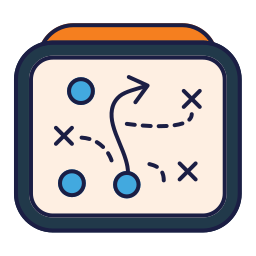 stratégie de développement Icône