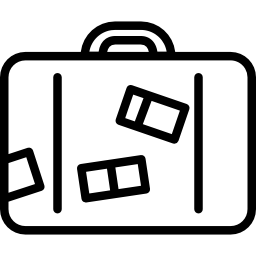 Briefcase with Stickers icon