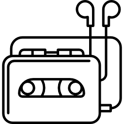 walkman mit kopfhörern icon