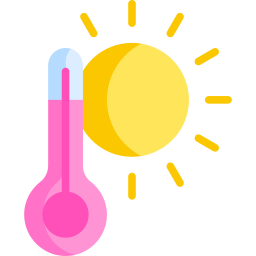 heiße temperatur icon