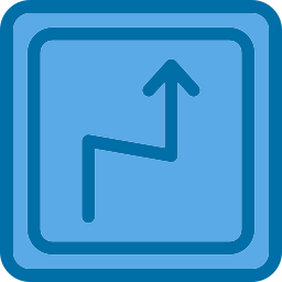 Sharp bend icon