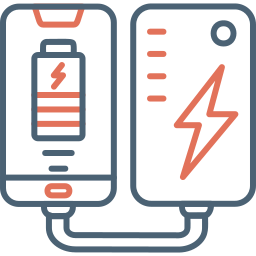 batteria portatile icona