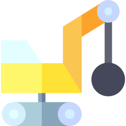 Demolition crane icon