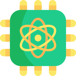 Quantum computing icon