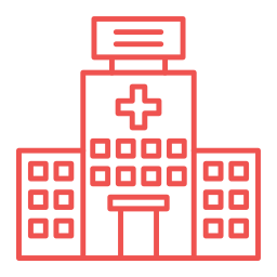 Hospital building icon