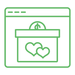 Online donation icon