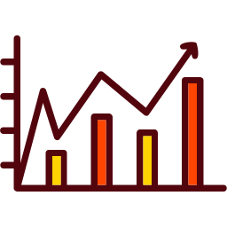 grafico a linee icona