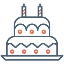 bolo de aniversário Ícone