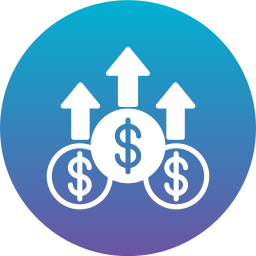 croissance monétaire Icône