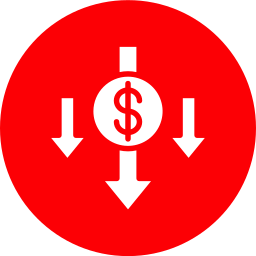perte d'argent Icône