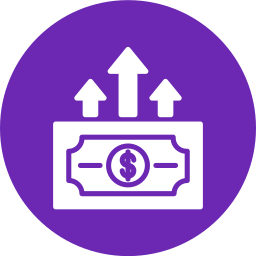 croissance monétaire Icône