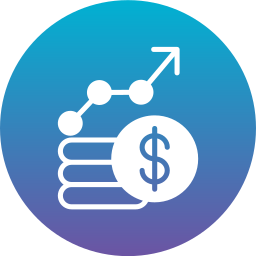 crescimento do dinheiro Ícone