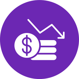 perte d'argent Icône