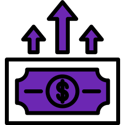 Money growth icon